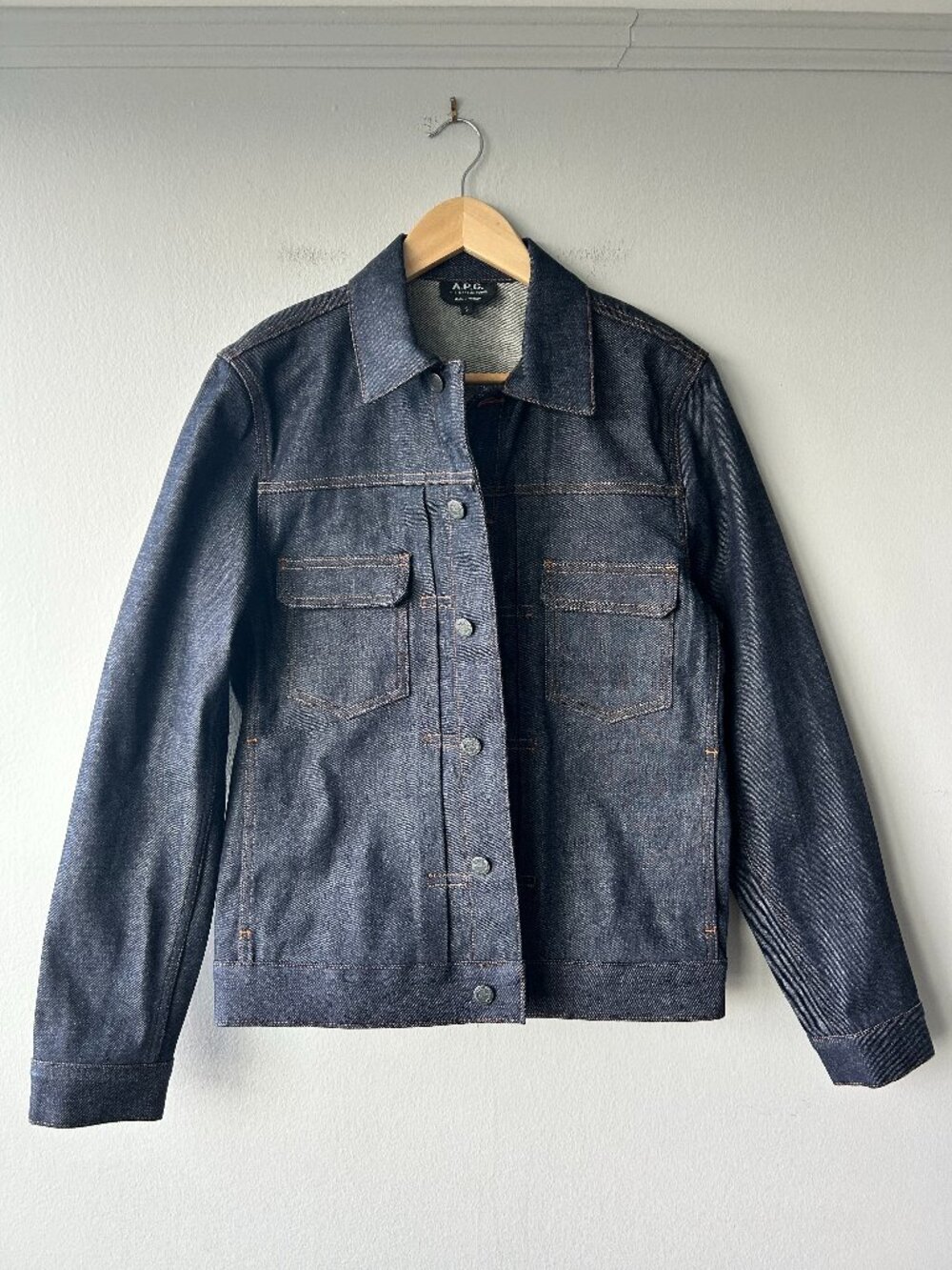 A.P.C. Veste Jean Work Denim Jacket Indigo 100% Cotton Utility S